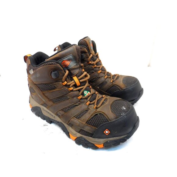 Merrell Other - Merrell Mens Moab 2 Ventilator Mid Waterproof Comp Toe CSA Work Boot Brown 7W